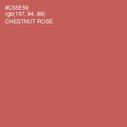 #C55E59 - Chestnut Rose Color Image