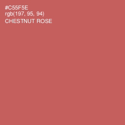 #C55F5E - Chestnut Rose Color Image