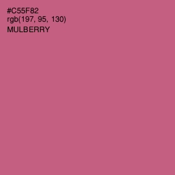 #C55F82 - Mulberry Color Image
