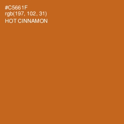 #C5661F - Hot Cinnamon Color Image