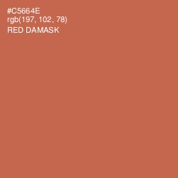 #C5664E - Red Damask Color Image