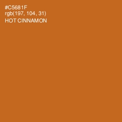 #C5681F - Hot Cinnamon Color Image