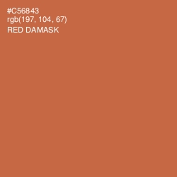 #C56843 - Red Damask Color Image