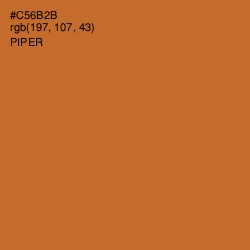 #C56B2B - Piper Color Image