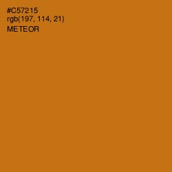 #C57215 - Meteor Color Image