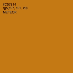 #C57914 - Meteor Color Image