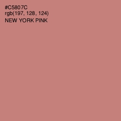 #C5807C - New York Pink Color Image