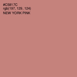 #C5817C - New York Pink Color Image