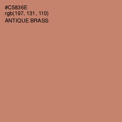 #C5836E - Antique Brass Color Image