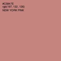 #C5847E - New York Pink Color Image