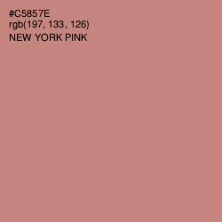 #C5857E - New York Pink Color Image