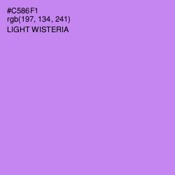 #C586F1 - Light Wisteria Color Image