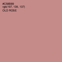 #C58B89 - Old Rose Color Image