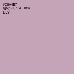 #C5A4B7 - Lily Color Image