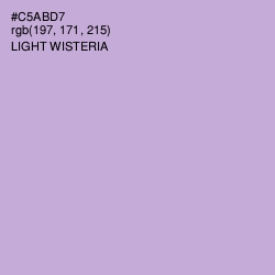 #C5ABD7 - Light Wisteria Color Image
