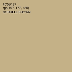 #C5B187 - Sorrell Brown Color Image