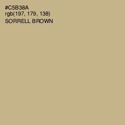 #C5B38A - Sorrell Brown Color Image