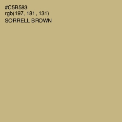 #C5B583 - Sorrell Brown Color Image