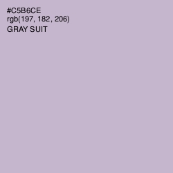 #C5B6CE - Gray Suit Color Image