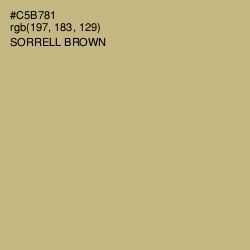 #C5B781 - Sorrell Brown Color Image