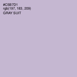 #C5B7D1 - Gray Suit Color Image