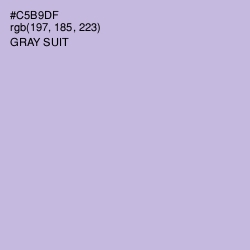 #C5B9DF - Gray Suit Color Image