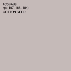 #C5BAB8 - Cotton Seed Color Image