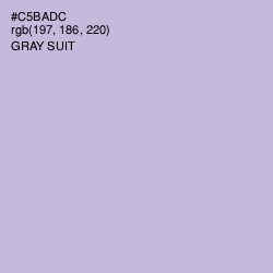 #C5BADC - Gray Suit Color Image