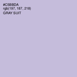 #C5BBDA - Gray Suit Color Image