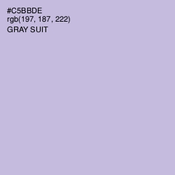 #C5BBDE - Gray Suit Color Image