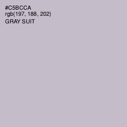 #C5BCCA - Gray Suit Color Image