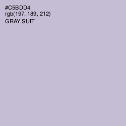 #C5BDD4 - Gray Suit Color Image