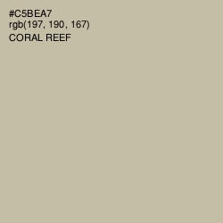 #C5BEA7 - Coral Reef Color Image