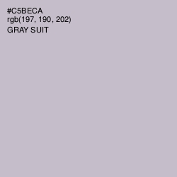 #C5BECA - Gray Suit Color Image