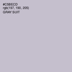 #C5BECD - Gray Suit Color Image