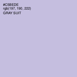#C5BEDE - Gray Suit Color Image