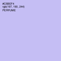 #C5BEF4 - Perfume Color Image