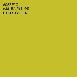 #C5BF2C - Earls Green Color Image