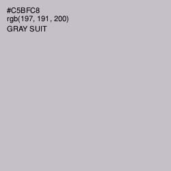 #C5BFC8 - Gray Suit Color Image