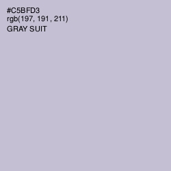 #C5BFD3 - Gray Suit Color Image