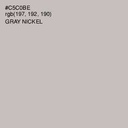 #C5C0BE - Gray Nickel Color Image
