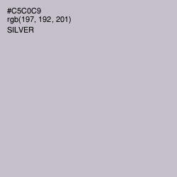 #C5C0C9 - Silver Color Image