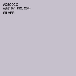 #C5C0CC - Silver Color Image