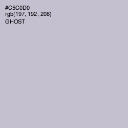 #C5C0D0 - Ghost Color Image