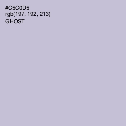 #C5C0D5 - Ghost Color Image