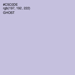 #C5C0DE - Ghost Color Image