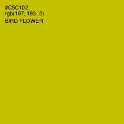 #C5C102 - Bird Flower Color Image