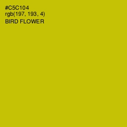 #C5C104 - Bird Flower Color Image