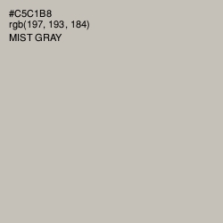 #C5C1B8 - Mist Gray Color Image