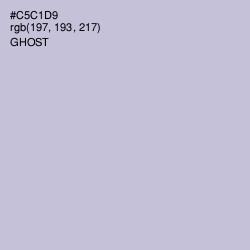 #C5C1D9 - Ghost Color Image